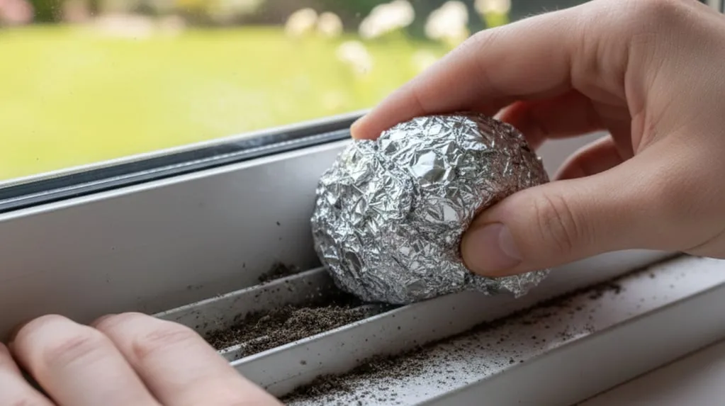 Come pulire i binari delle finestre con carta di alluminio: un metodo diventato virale sui social